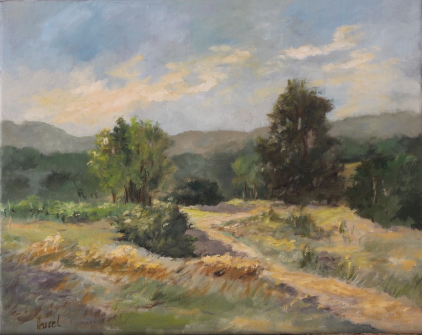 Dordogne countryside painting
